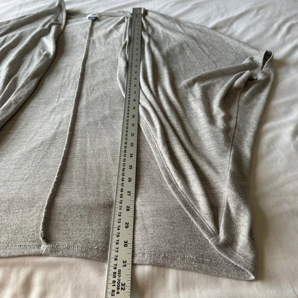 Old Navy Drop Shoulder Open‎ Front Lightweight Cardigan Sweater Gray XXL Office - Picture 6 of 11